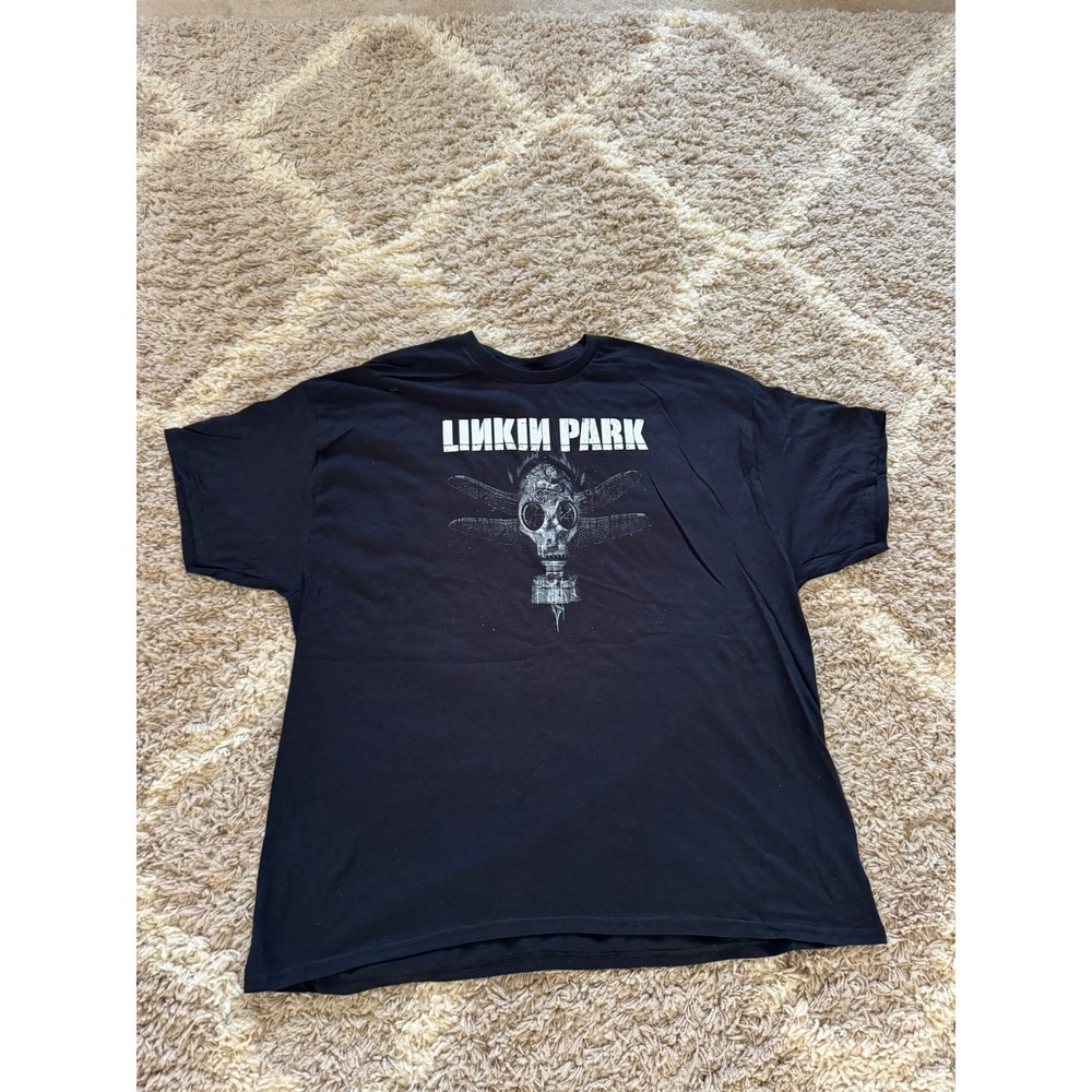 Linkin Park Hybrid Theory Soldier Graphic T-Shirt Black 2XL Cotton